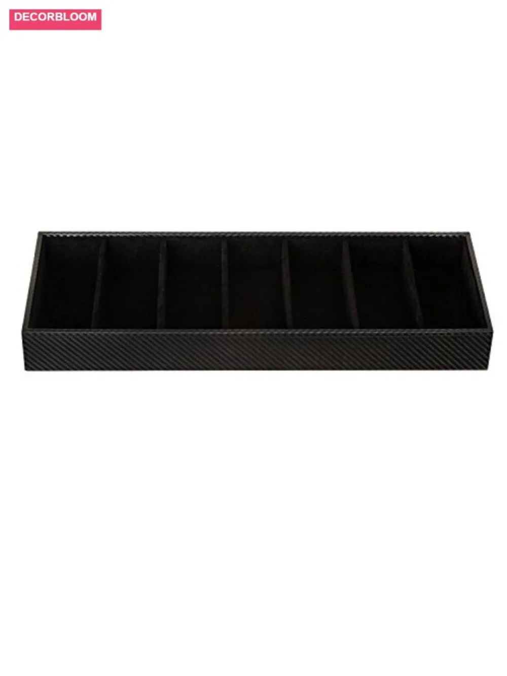 7 Slot Sunglasses Organizer Leather Eyeglass Storage Tray Box Desk